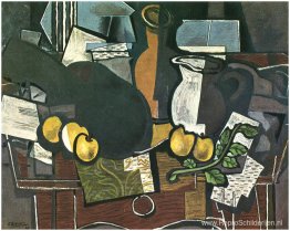 Gitaar, fruit en kruik Gitaar, fruit en kruik
