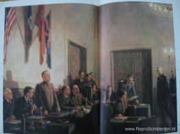 Ondertekening van de wet van onvoorwaardelijke overgave van Duit Ondertekening van de wet van onvoorwaardelijke overgave van Duit
