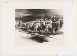 Landschap, Parijs - (Aan de Seine) Landschap, Parijs - (Aan de Seine)