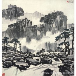 Landschap van de berg Lushan Landschap van de berg Lushan