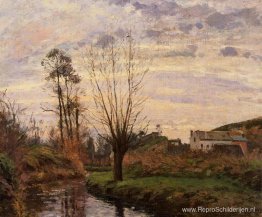 Landschap met kleine stroom Landschap met kleine stroom