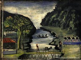 Donkey Bridge (onderdeel van Tapestry in zes schilderijen) Donkey Bridge (onderdeel van Tapestry in zes schilderijen)