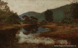 Een waterpoel aan de Hawkesbury River Een waterpoel aan de Hawkesbury River