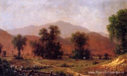 Wit berglandschap, Mount Washington Wit berglandschap, Mount Washington