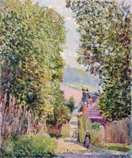 Een straat in Louveciennes Een straat in Louveciennes