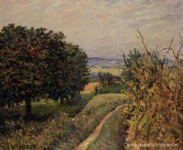 Tussen de wijngaarden in de buurt van Louveciennes Tussen de wijngaarden in de buurt van Louveciennes