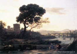 Landschap met herders - De Pont Molle Landschap met herders - De Pont Molle