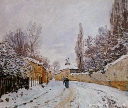 Weg onder de sneeuw, Louveciennes Weg onder de sneeuw, Louveciennes