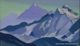 Himalaya. Avond. Himalaya. Avond.