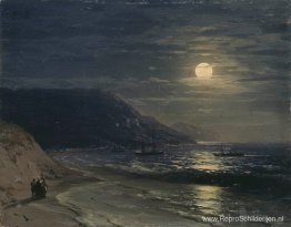 Jalta. De bergen bij nacht Jalta. De bergen bij nacht