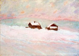 Huizen in de sneeuw, Noorwegen Huizen in de sneeuw, Noorwegen