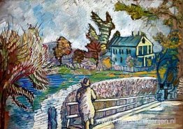 Uitzicht vanaf de brug Uitzicht vanaf de brug