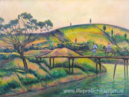 Landschap met brug bij Vlaici Landschap met brug bij Vlaici