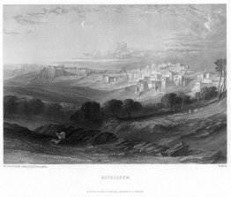 Bethlehem-gravure door William Miller naar Leitch Bethlehem-gravure door William Miller naar Leitch