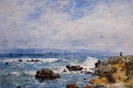 Antibes, de punt van het eilandje Antibes, de punt van het eilandje