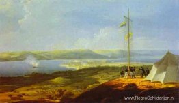 Uitzicht op de Militaire Telegraaf nabij Varna Uitzicht op de Militaire Telegraaf nabij Varna