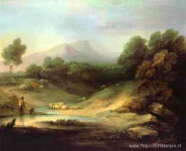 Berglandschap met herder Berglandschap met herder