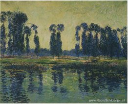 IJs op de rivier de Oise IJs op de rivier de Oise