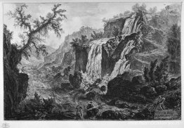 Uitzicht op de watervallen van Tivoli Uitzicht op de watervallen van Tivoli