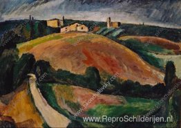 Landschap bij Siena Landschap bij Siena