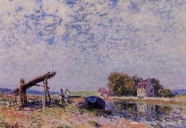 Het Loingkanaal bij Saint Mammes Het Loingkanaal bij Saint Mammes