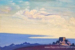 Tibet. Avond. Tibet. Avond.