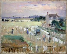 De was ophangen om te drogen De was ophangen om te drogen