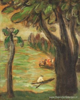 Aan de oever van het meer Aan de oever van het meer