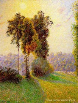 Zonsondergang bij Sent Charlez. Eragny Zonsondergang bij Sent Charlez. Eragny