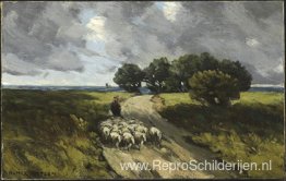 Het hoeden van schapen Het hoeden van schapen