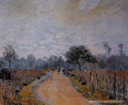 De weg van Prunay naar Bougival De weg van Prunay naar Bougival