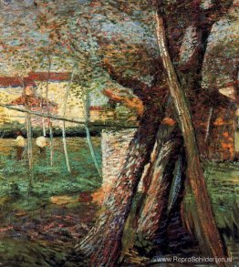 Platteland met bomen Platteland met bomen