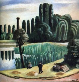 Zeegezicht met populieren Zeegezicht met populieren