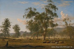 Patterdalelandschap met vee Patterdalelandschap met vee