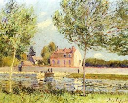 Huizen aan de oevers van de Loing Huizen aan de oevers van de Loing