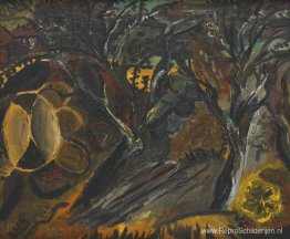 Expressionistisch landschap Expressionistisch landschap