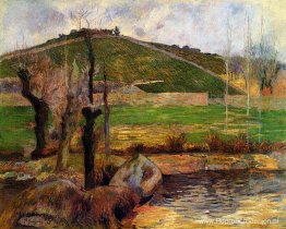 Rivier de Aven onder de berg Saint Marguerite Rivier de Aven onder de berg Saint Marguerite