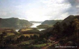 De Hudsonrivier vanuit Fort Montgomery De Hudsonrivier vanuit Fort Montgomery