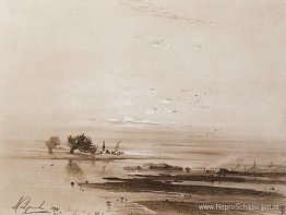 Vroege lente. Overstroming Vroege lente. Overstroming