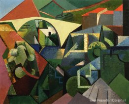 De gele brug bij Ceret De gele brug bij Ceret