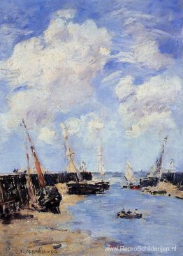 Trouville, de steigers, eb Trouville, de steigers, eb