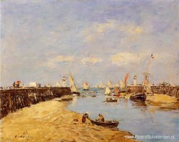 Trouville, de steiger en het bekken Trouville, de steiger en het bekken