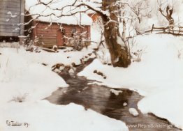 Winter op het eiland Stord Winter op het eiland Stord