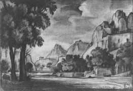 Romantisch landschap Romantisch landschap