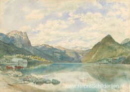 Berglandschap met de Grundlsee Berglandschap met de Grundlsee