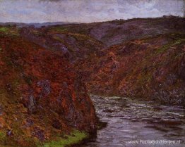 Vallei van de Creuse, grijze lucht Vallei van de Creuse, grijze lucht