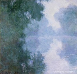 Ochtend op de Seine bij Giverny, de Mist Ochtend op de Seine bij Giverny, de Mist