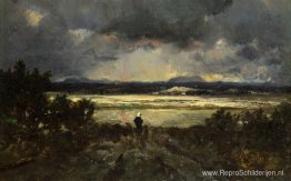 Zonsondergang in de Auvergne Zonsondergang in de Auvergne