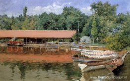 Boat House, Prospect Park (ook bekend als Boats on the Lake, Pro Boat House, Prospect Park (ook bekend als Boats on the Lake, Pro