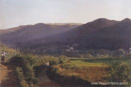 Berglandschap met wijngaard Berglandschap met wijngaard